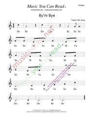 Click to Enlarge: "By'm Bye" Solfeggio Format