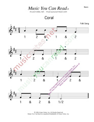 Click to enlarge: "CORAL" Beats Format