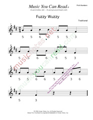 Click to Enlarge: "Fuzzy Wuzzy" Pitch Number Format