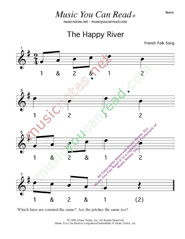 Click to enlarge: "The Happy River" Beats Format