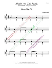 Click to enlarge: "Here We Sit" Beats Format