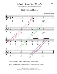 Click to enlarge: "Hot Cross Buns" Beats Format