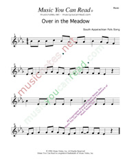 "Over in the Meadow" Music Format