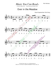 "Over in the Meadow" Pitch Numbers Format