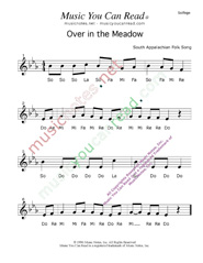 "Over in the Meadow" Solfeggio Format