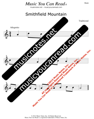 "Smithfield Mountain" Music Format