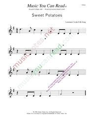 "Sweet Potatoes" Music Format