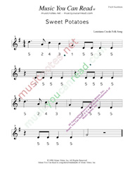 Click to Enlarge: "Sweet Potatoes" Pitch Number Format