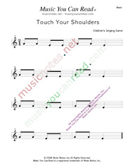 "Touch Your Shoulders" Music Format