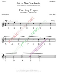 Click to Enlarge: "Evening Prayer" Letter Names Format