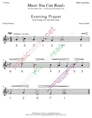 Click to Enlarge: "Evening Prayer" Pitch Number Format
