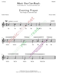 Click to Enlarge: "Evening Prayer" Rhythm Format