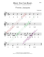 Click to enlarge: "Freres Jacues" Beats Format
