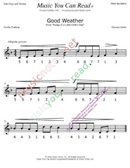 Click to Enlarge: "Good Weather" Pitch Number Format