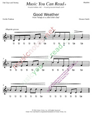 Click to Enlarge: "Good Weather" Rhythm Format
