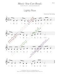 Click to enlarge: "Lightly Row" Beats Format