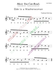 Click to Enlarge: "Ode to a Washerwoman" Letter Names Format