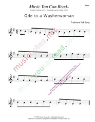 "Ode to a Washerwoman" Music Format