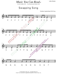 Click to Enlarge: "Swapping Song" Letter Names Format