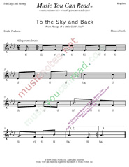 Click to Enlarge: "To the Sky and Back" Rhythm Format