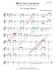 Click to Enlarge: "Angel Band" Letter Names Format