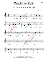 Click to enlarge: "Eh Soom Boo Kawaya" Beats Format