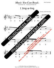 Click to Enlarge: "I Jing-a-ling" Pitch Number Format