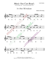 Click to Enlarge: "In the Window" Letter Names Format