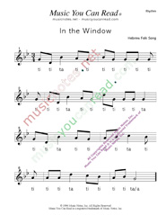 Click to Enlarge: "In the Window" Rhythm Format
