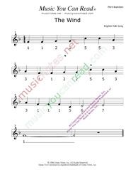 Click to Enlarge: "The Wind" Pitch Number Format