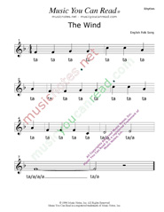 Click to Enlarge: "The Wind" Rhythm Format