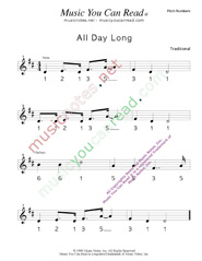 Click to Enlarge: "All Day Long" Pitch Number Format