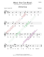 Click to Enlarge: "America" Rhythm Format