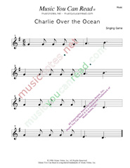 "Charlie Over the Ocean" Music Format