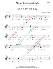 Click to enlarge: "Down by the Bay" Beats Format