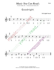Click to enlarge: "Goodnight" Beats Format