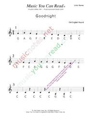 Click to Enlarge: "Goodnight" Letter Names Format