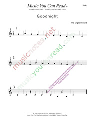 "Goodnight" Music Format
