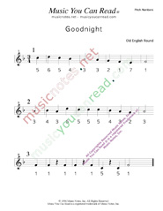 Click to Enlarge: "Goodnight" Pitch Number Format