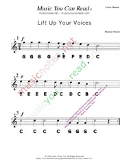 Click to Enlarge: "Lift Up Your Voices" Letter Names Format