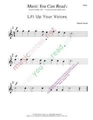 "Lift Up Your Voices" Music Format