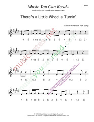Click to enlarge: "There's a Little Wheel a Turnin'," Beats Format
