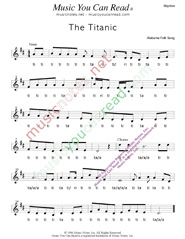Click to Enlarge: "The Titanic," Rhythm Format