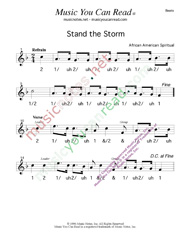Click to enlarge: "Stand the Storm," Beats Format