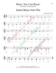 Click to enlarge: "Sweet Betsy from Pike," Beats Format